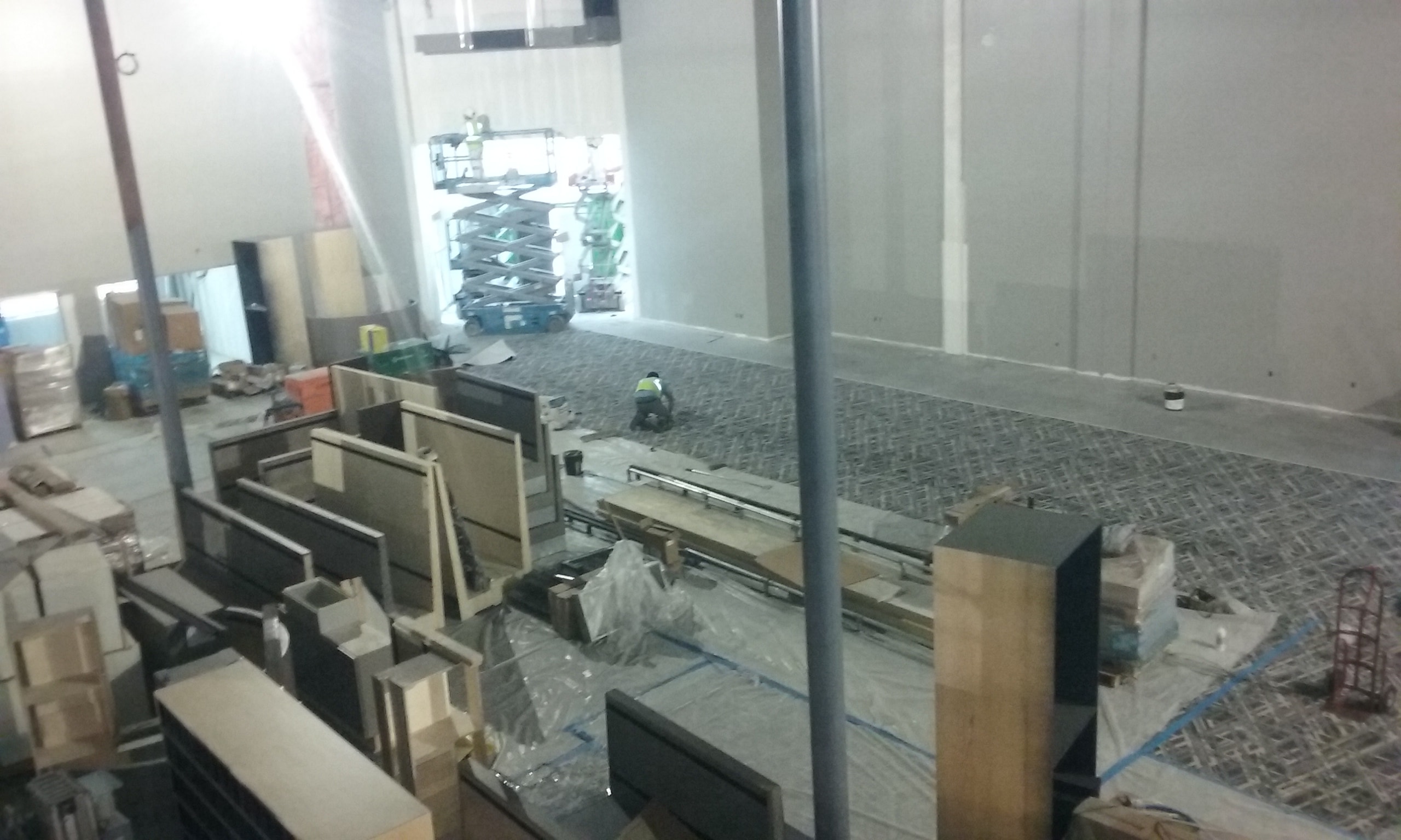 Commercial space under construction and renovation